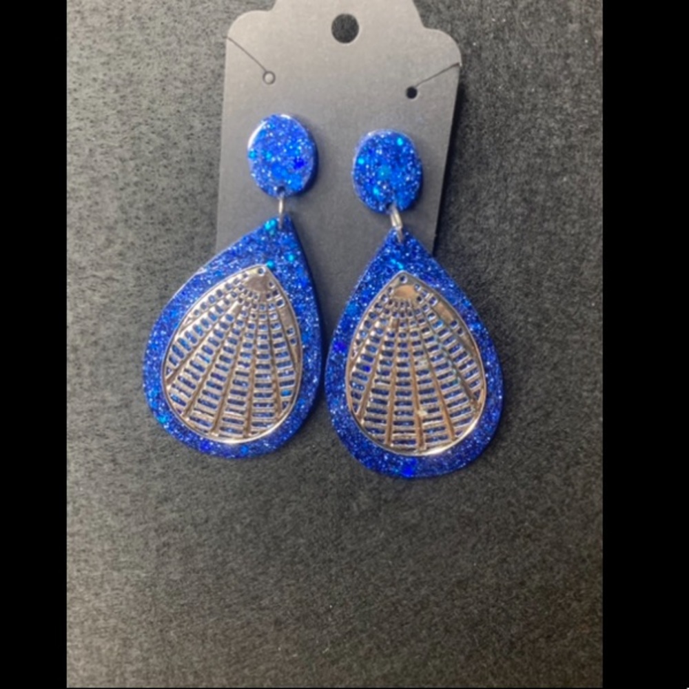 Blue tear drop
